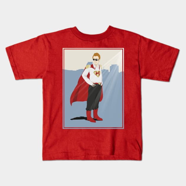 the Hero of Miami Kids T-Shirt by ManuLuce